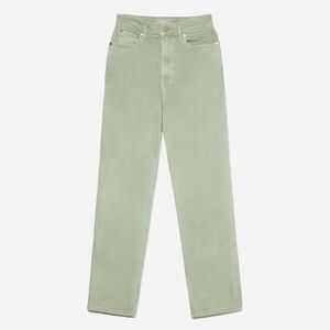 NWT Everlane Way High Straight Leg High Rise Jeans Green Size 30